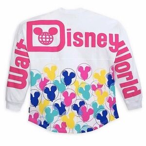 2020 Disney World Mickey Balloon Spirit Jersey White Size NWT S Small